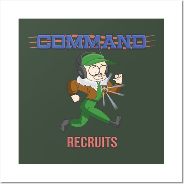 Command Recruits Retro Wall Art by DeepDiveThreads